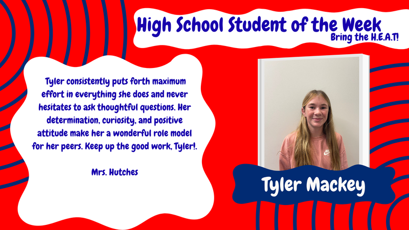 Student of the Week - Tyler