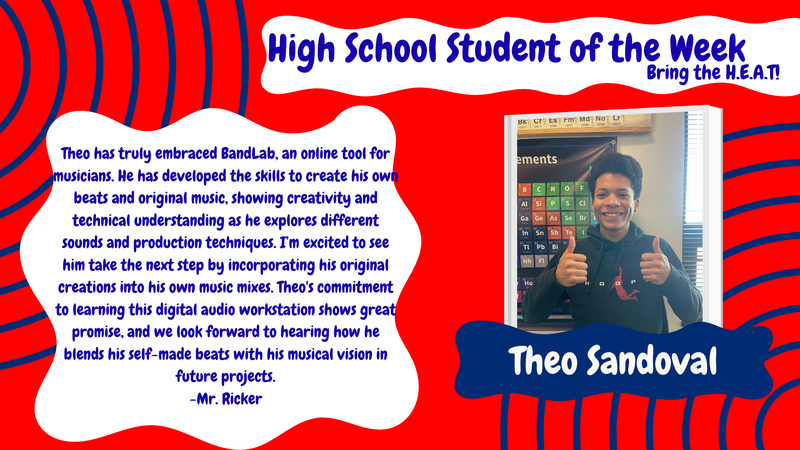 High School Student of the Week - Theodore Sandoval