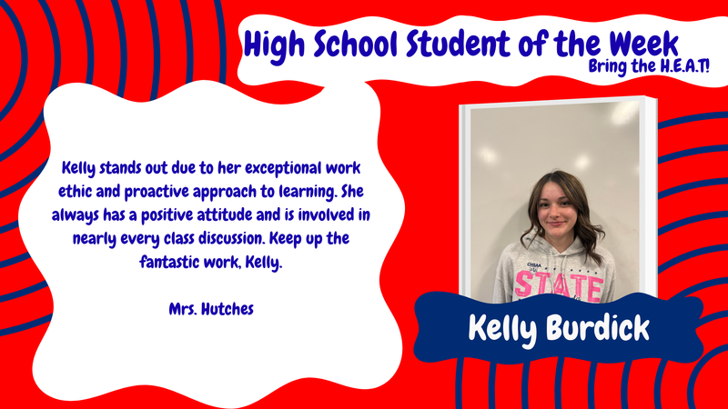HS Student of the Week - Kelly Burdick