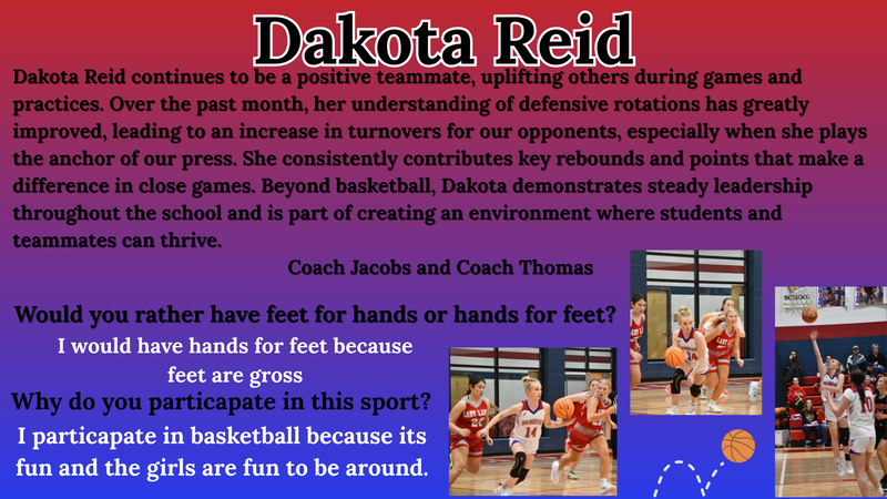 Athlete of the Week - Dakota Reid