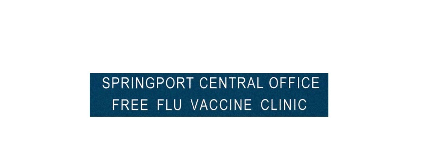 Springport Central Office Free Flu Vaccine Clinic