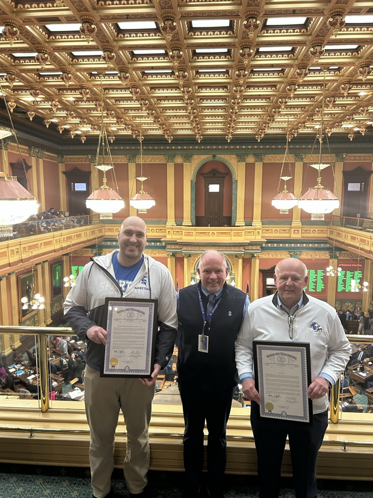 2025 Football team visiting the State Capitol