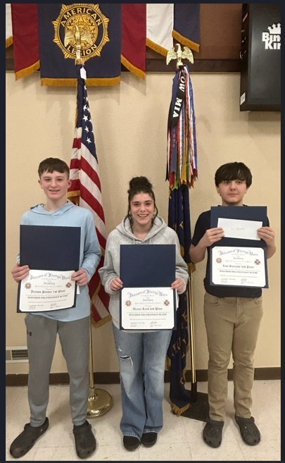 2026 Patriot's Pen Essay Winners