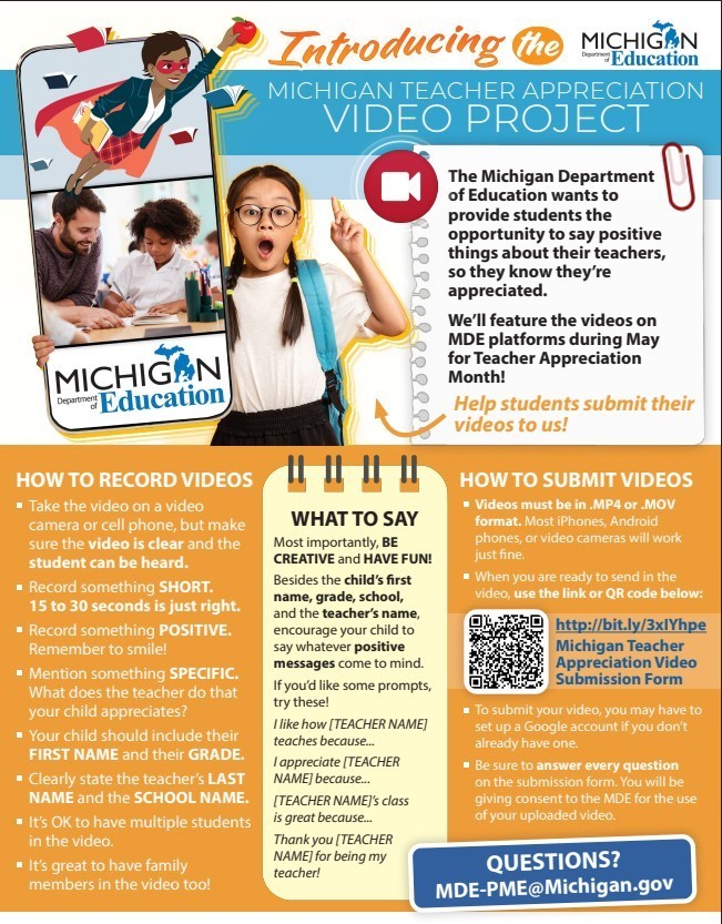 2026 MDE Teacher Apprec. Project