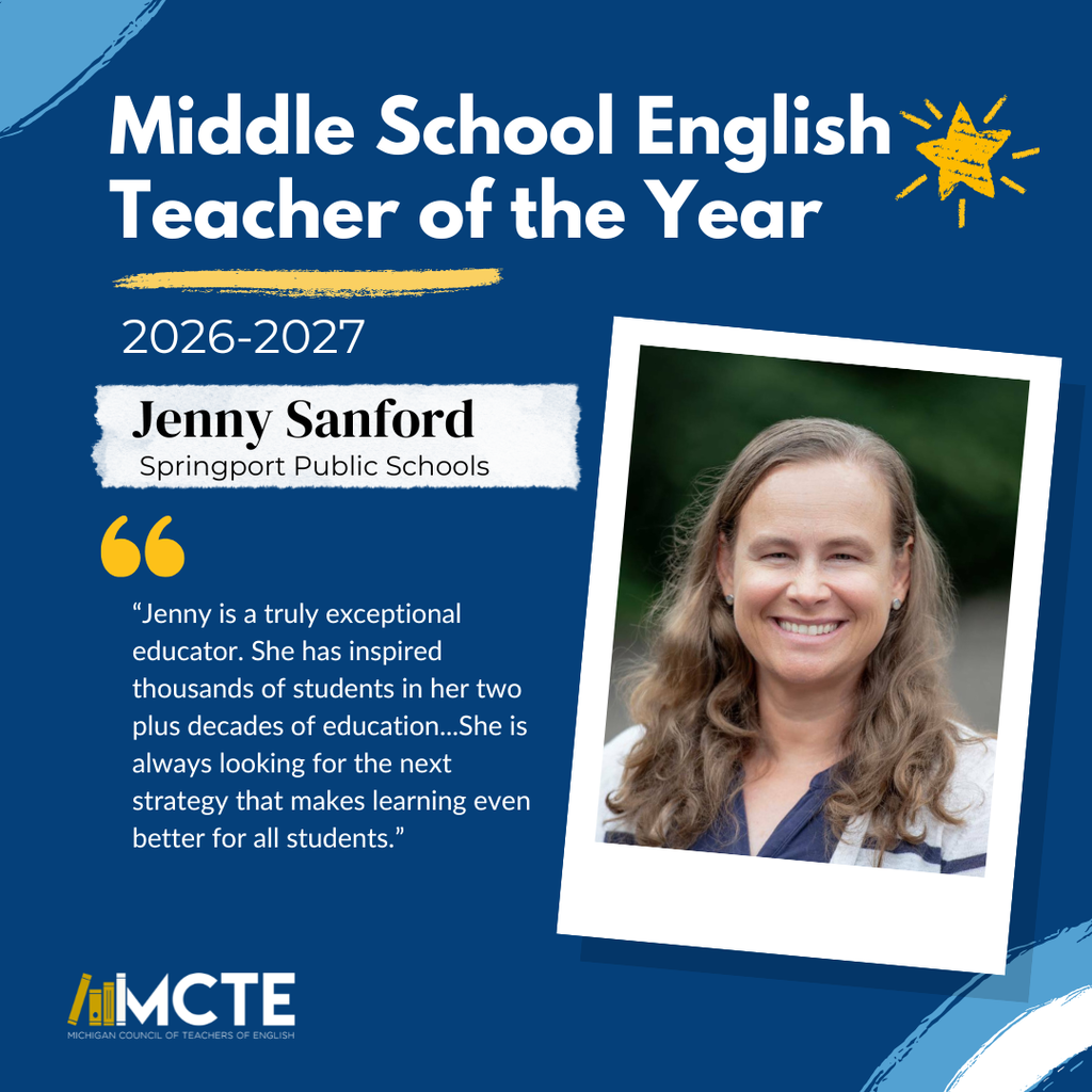 Jenny Sanford, MCTE Teacher of the Year for 2026-2027