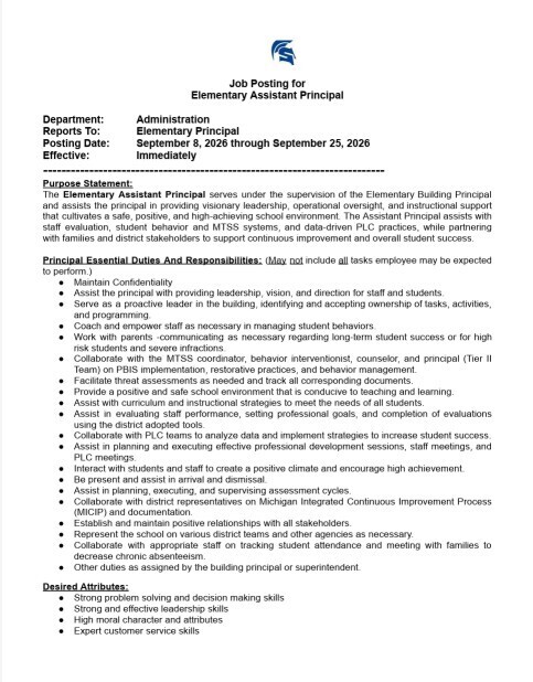 SES Asst Principal
