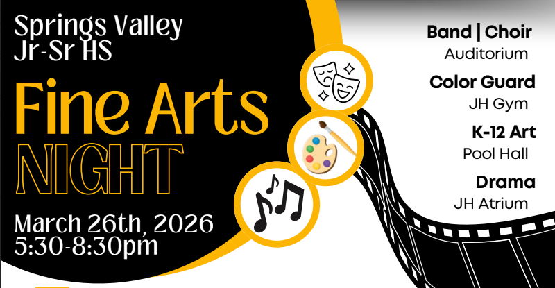 Fine Arts Night advertisement