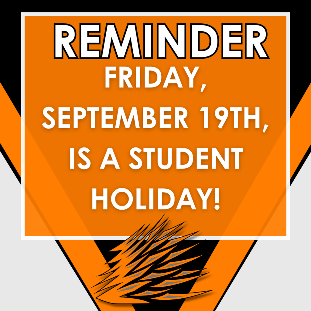 Student Holiday Sept. 19th