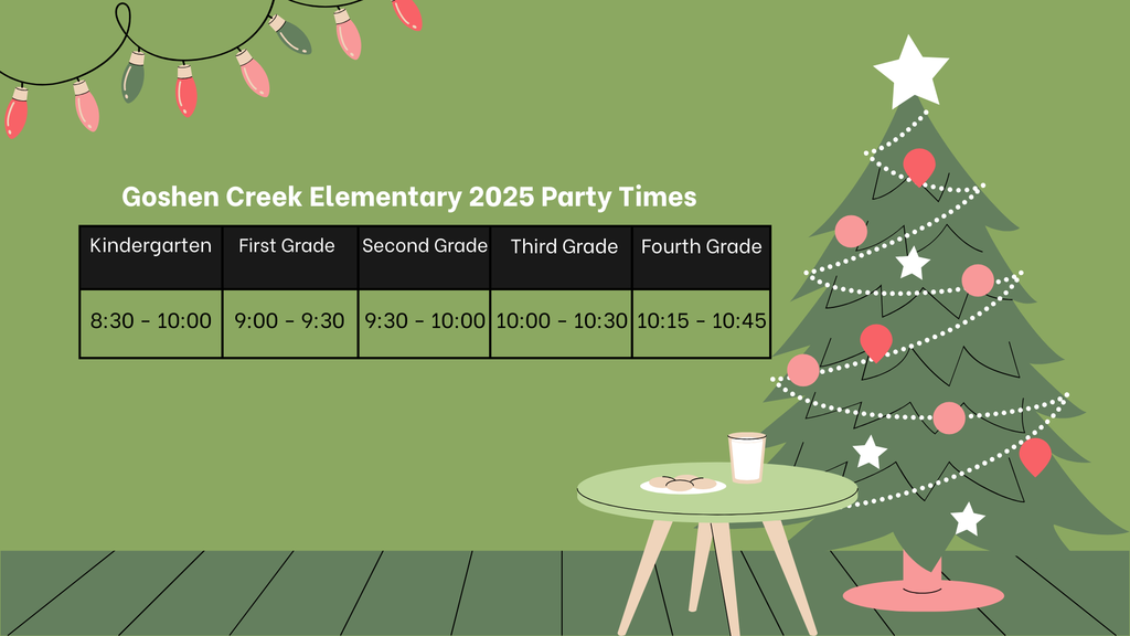 Goshen Christmas Party Times