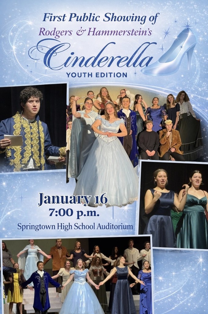 Cinderella Flyer - January 16 at 7:00pm is the first public showing
