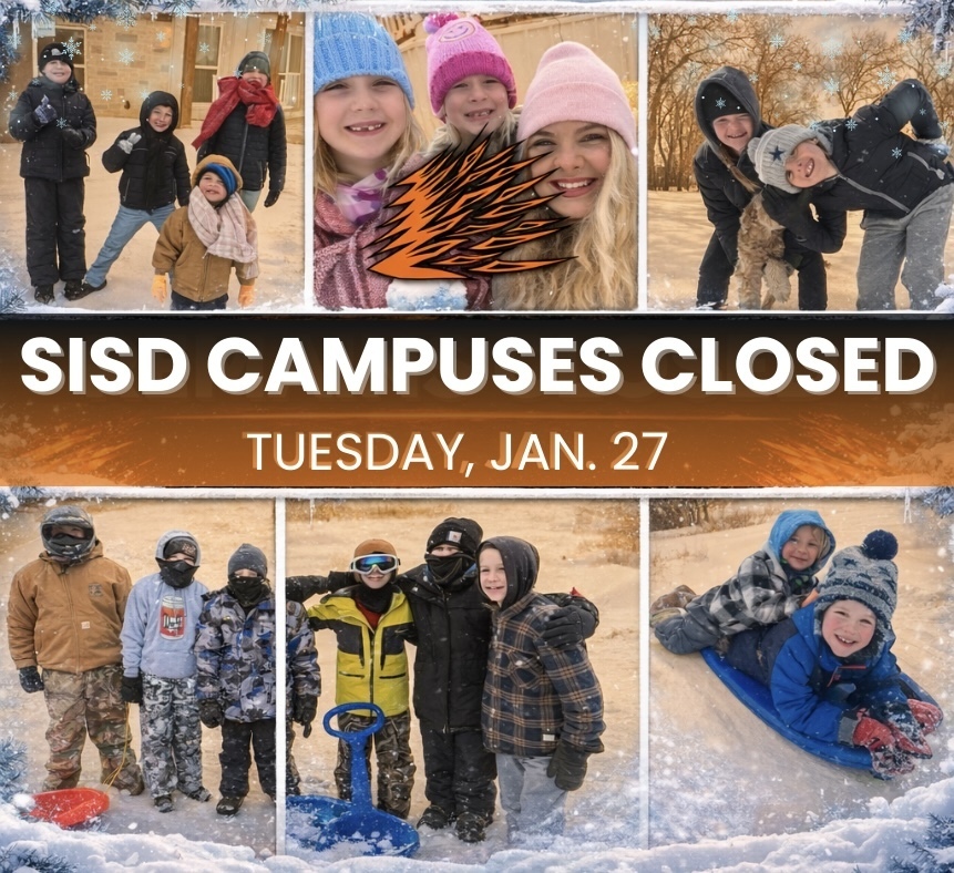 SISD Campuses Closed Tuesday, Jan. 27th!