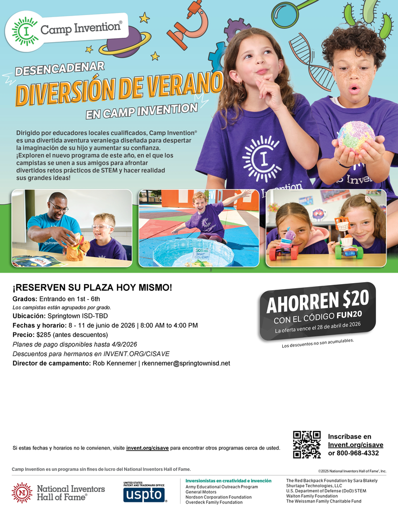 Camp Invention - Spanish Flyer
