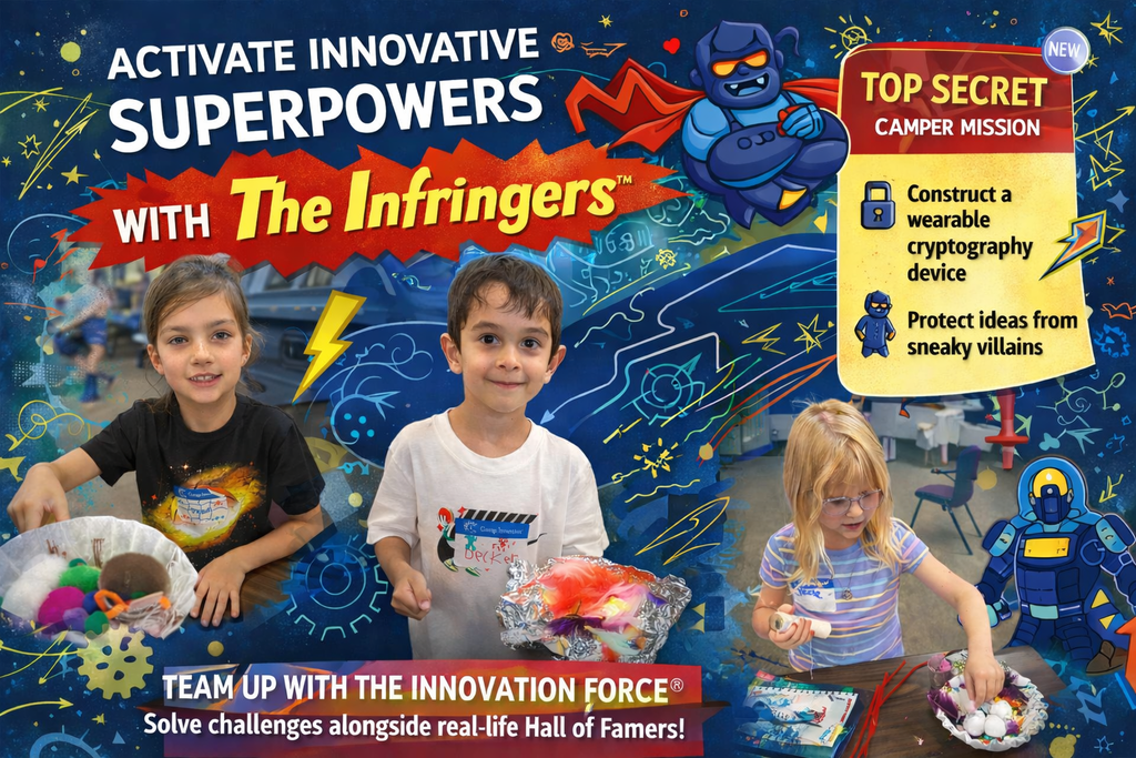 The Infringers activity with Camp Invention with Springtown ISD students