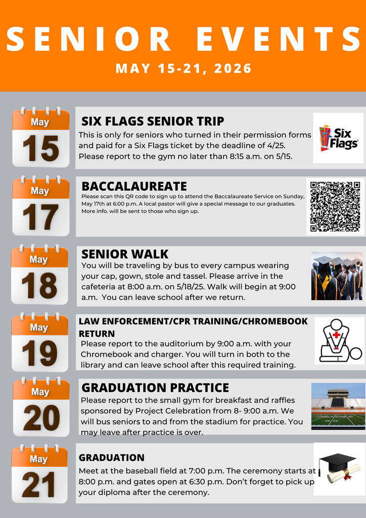 Senior Events Graphic