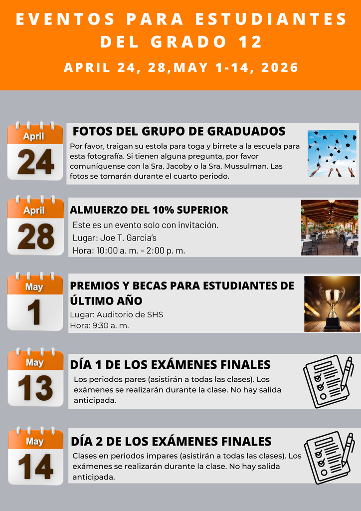 Senior Events Graphic