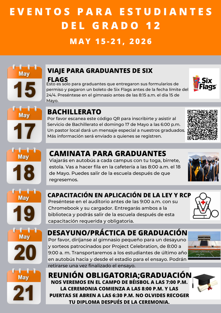 Senior Events Graphic