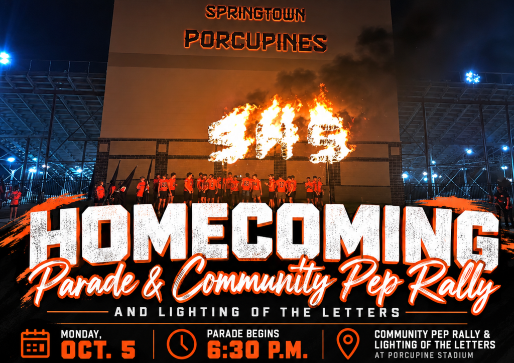 Homecoming week and community pep rally