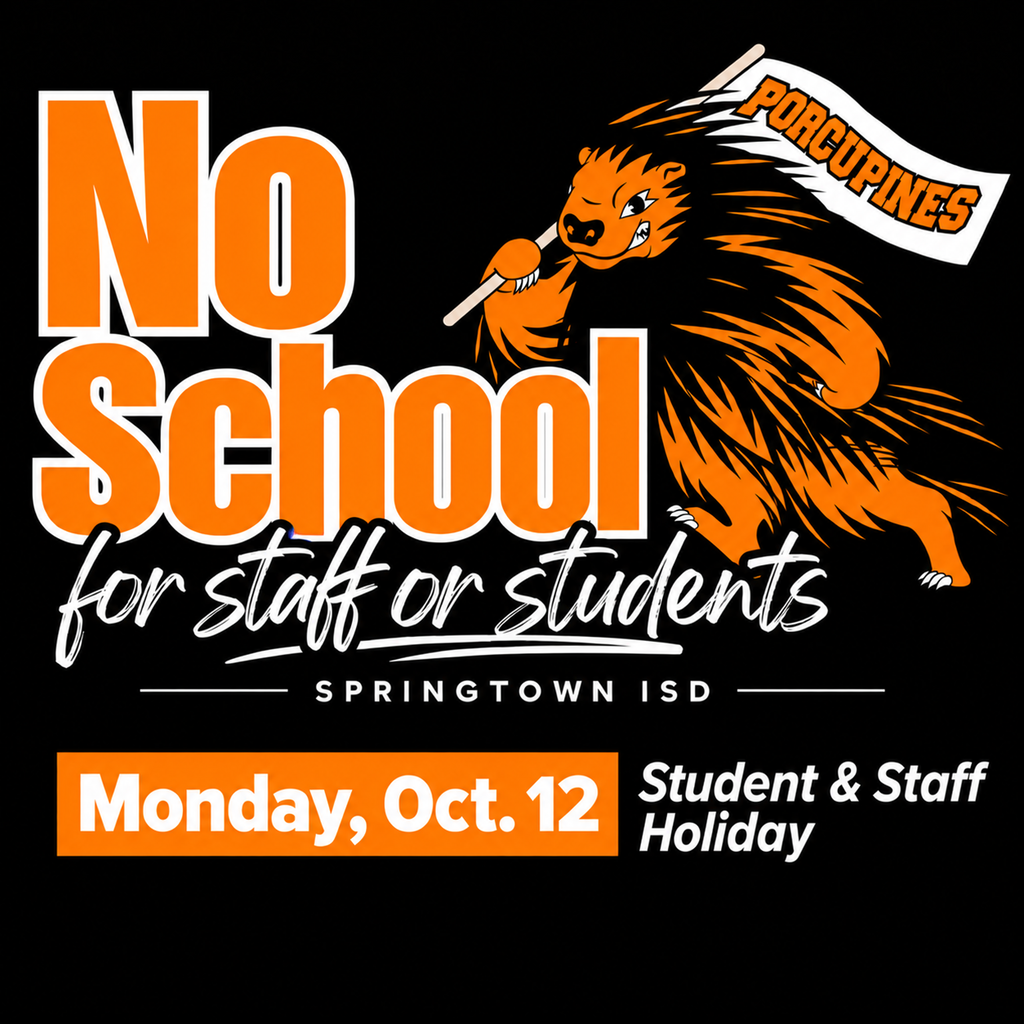 No School on Oct. 12 Graphic