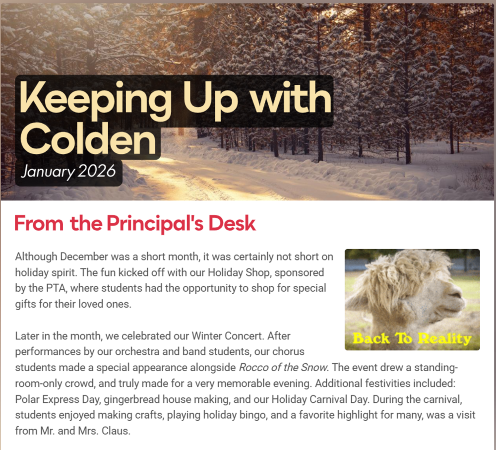 Keeping Up with Colden