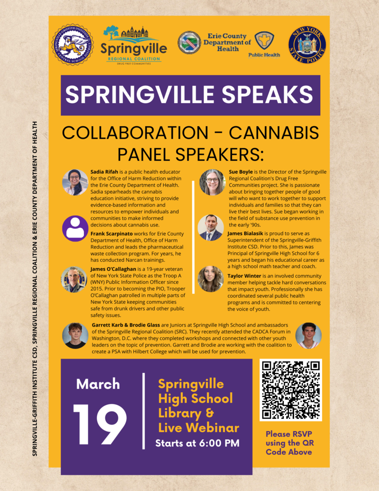 Springville Speaks: Collaboration - Cannabis March 19