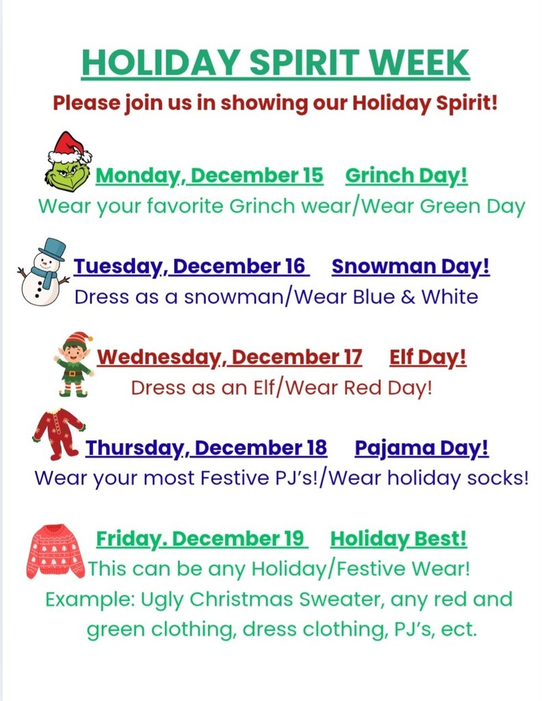 holiday spirit week
