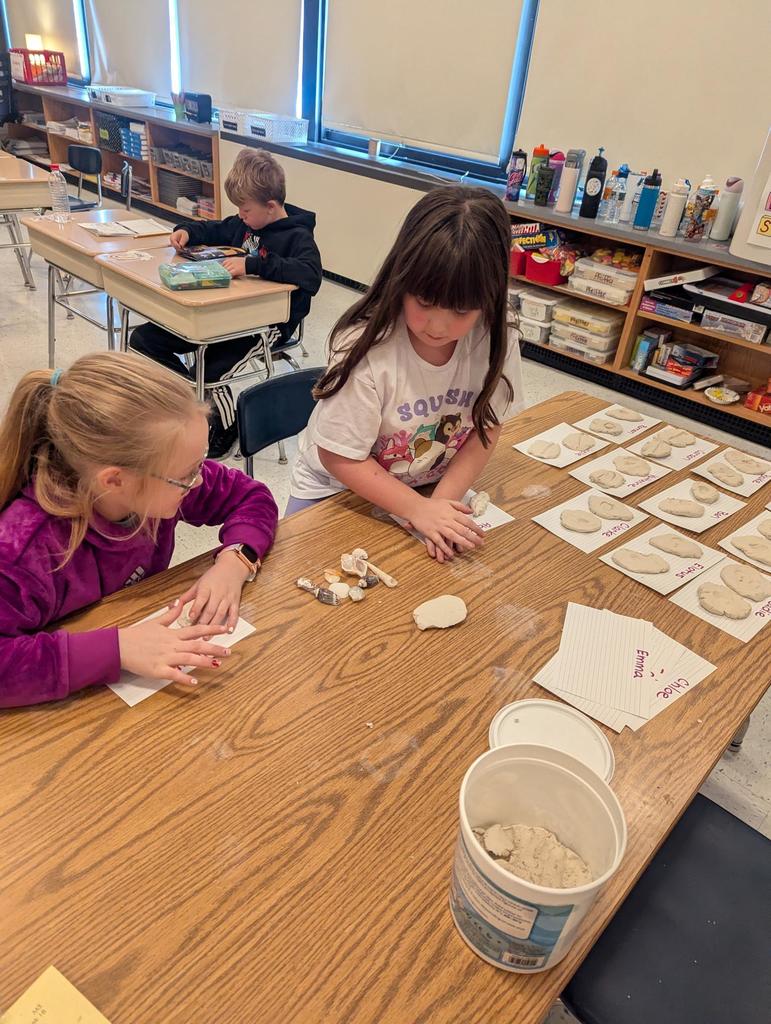 students make fossils