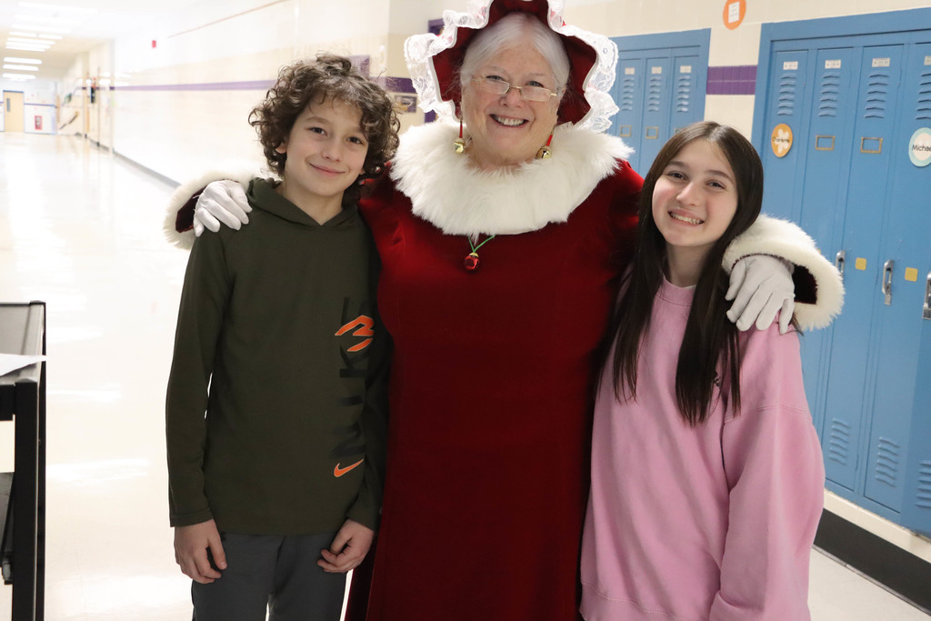 Mrs. Claus with her helpers.