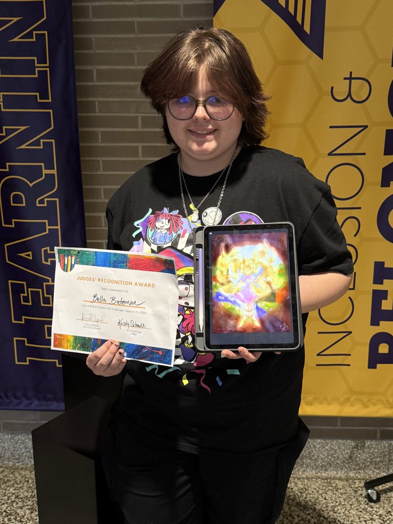 Bella Bateman and her award