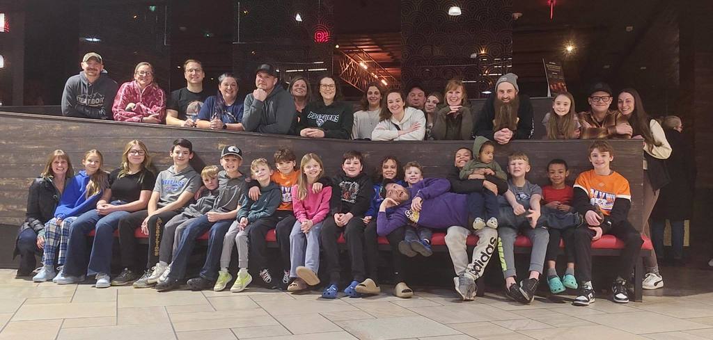 youth wrestling team and parents