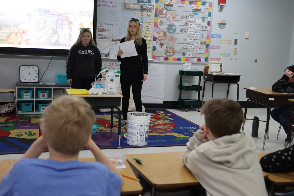 answering questions.