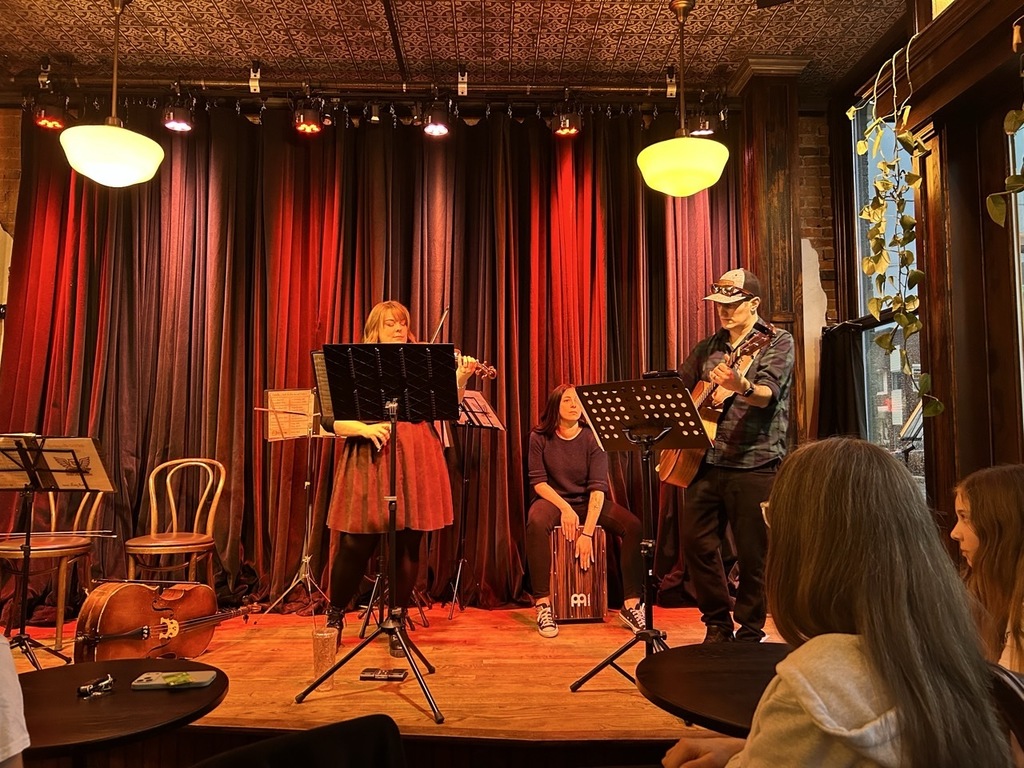 Mrs. Skowronski plays the violin