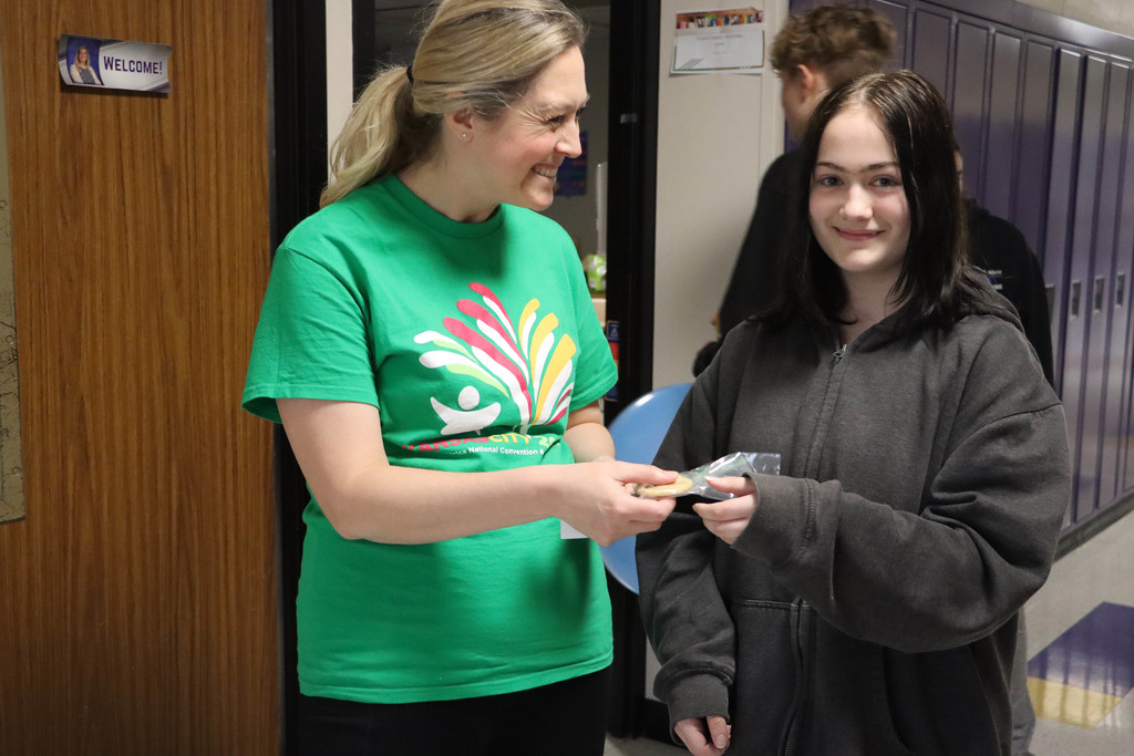 Spreading kindness to Mrs. Coughlin