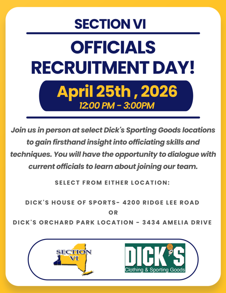 Officials recruitment day April 15