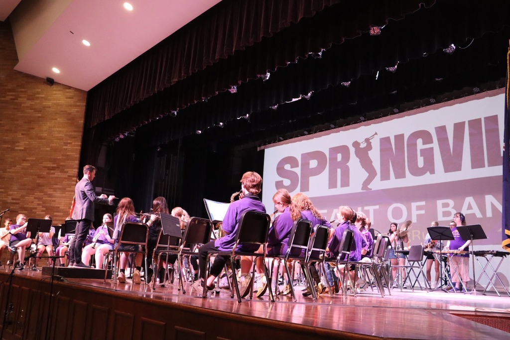 Colden Elementary Band at judging. 