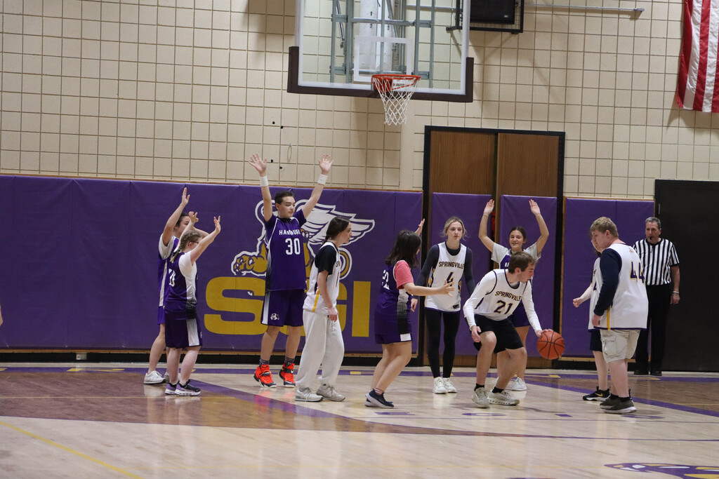 SGI prepares to score.
