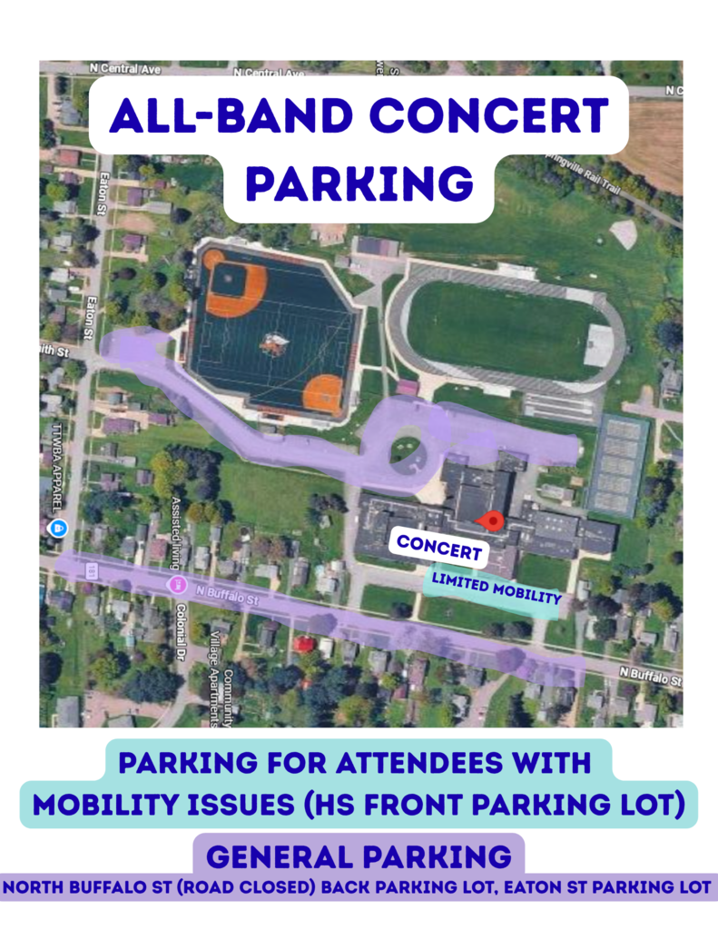 All Band Concert Parking