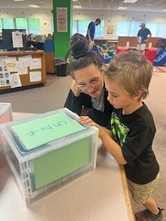 Family at Math Night
