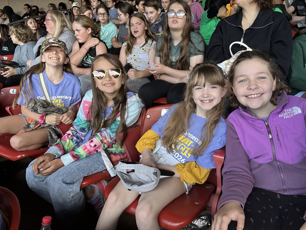 Students at the Bison's Game.