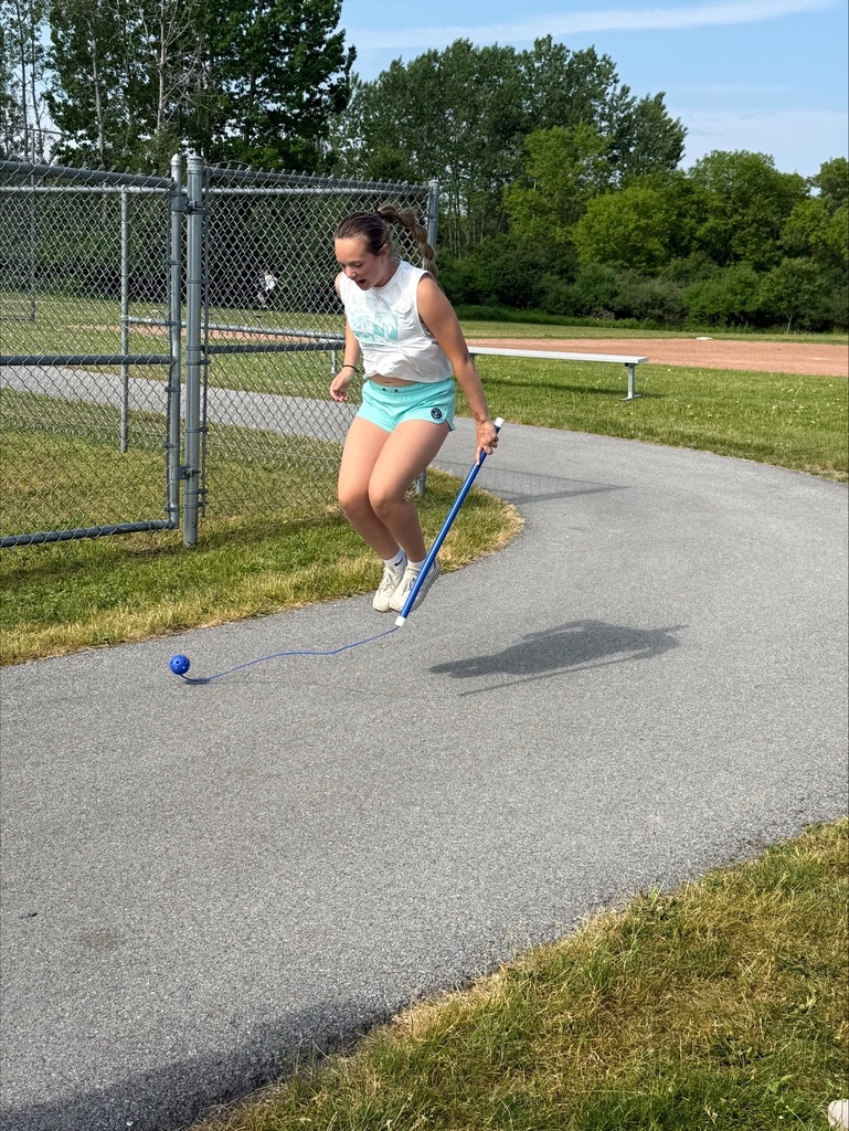 A student jumps.
