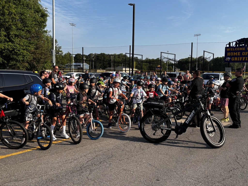Students bike to school.