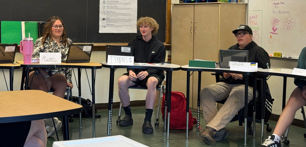 model UN students