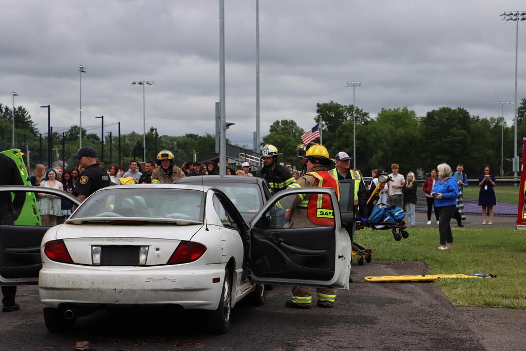 The accident scene. 