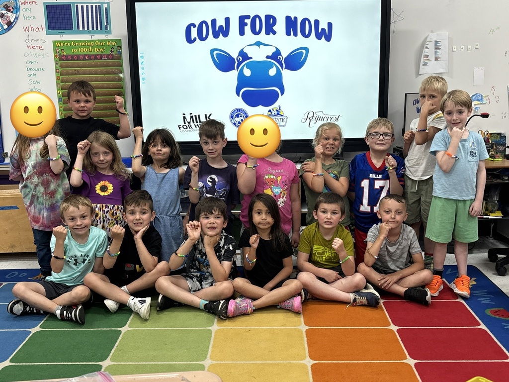 Students with their bracelets. 