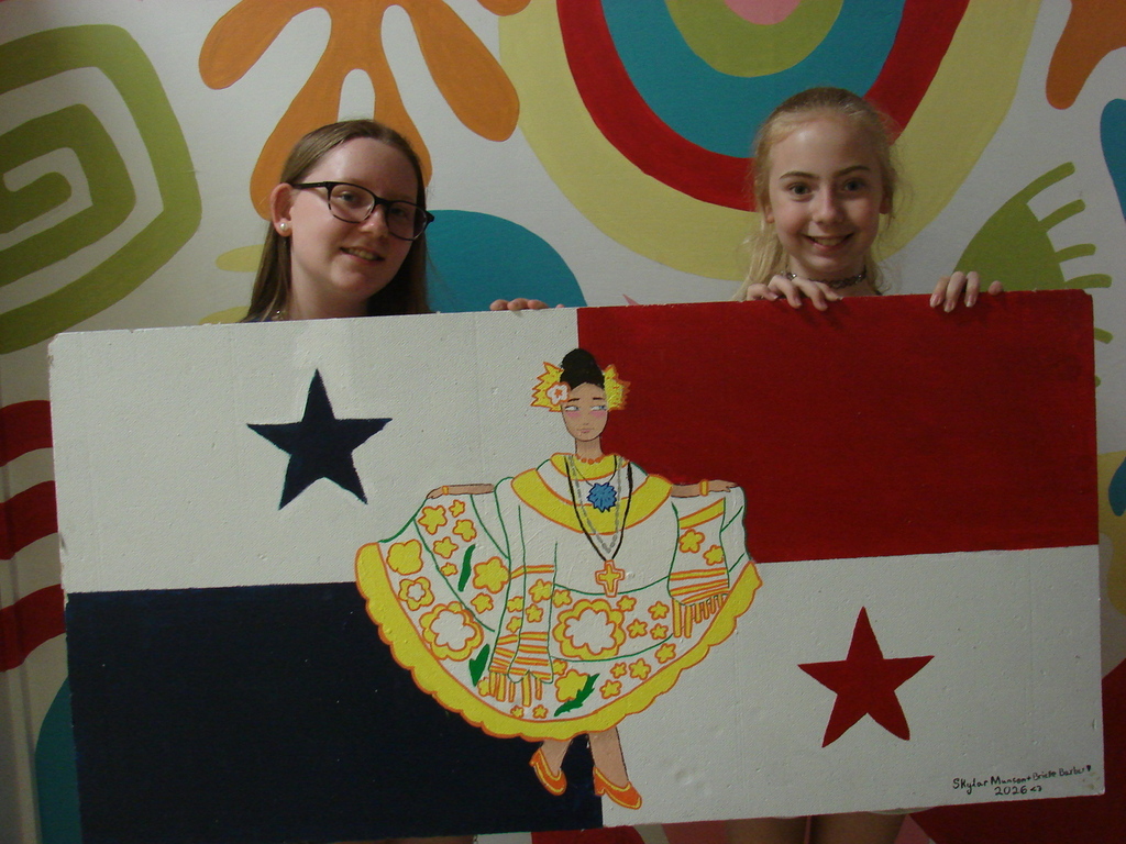 ceiling tile art for Panama.