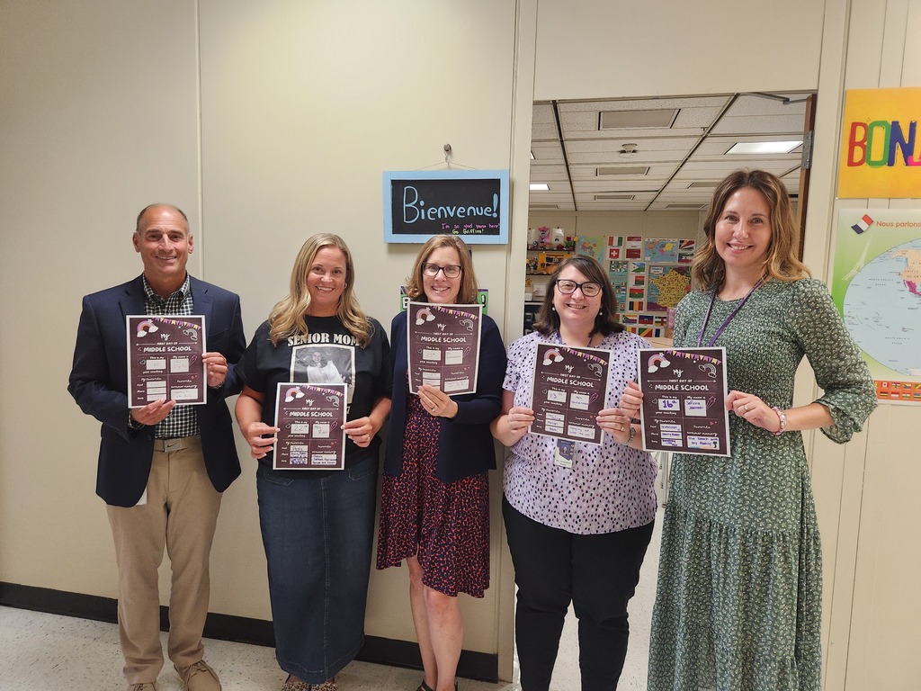 SMS teachers with their back to school flyers