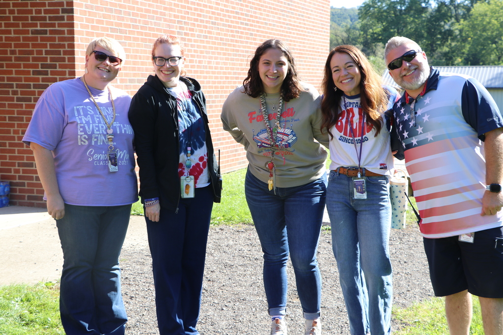 Staff who helped with the 9-11 remembrance walk (Mrs. Taylor is missing from photo)