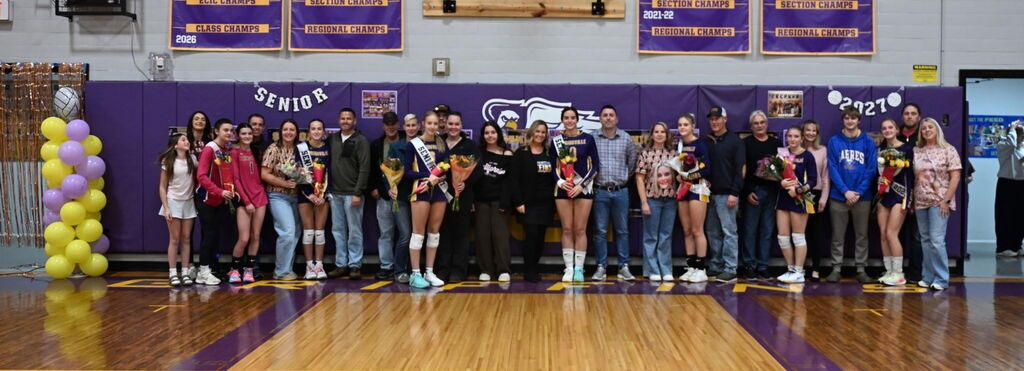 volleyball players and their families