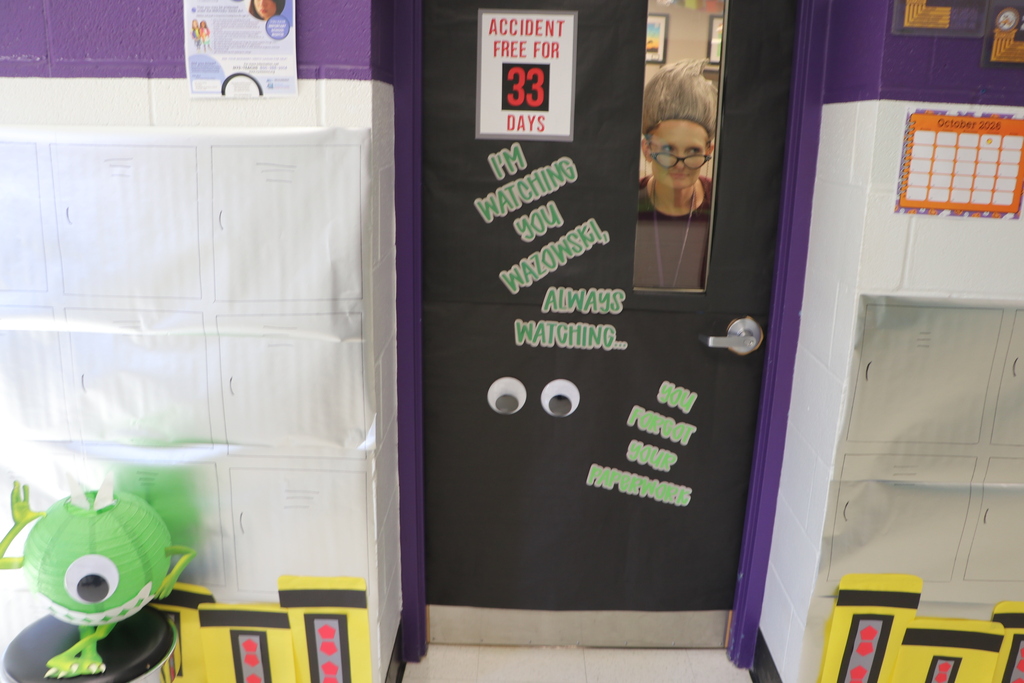 monsters inc door with Roz