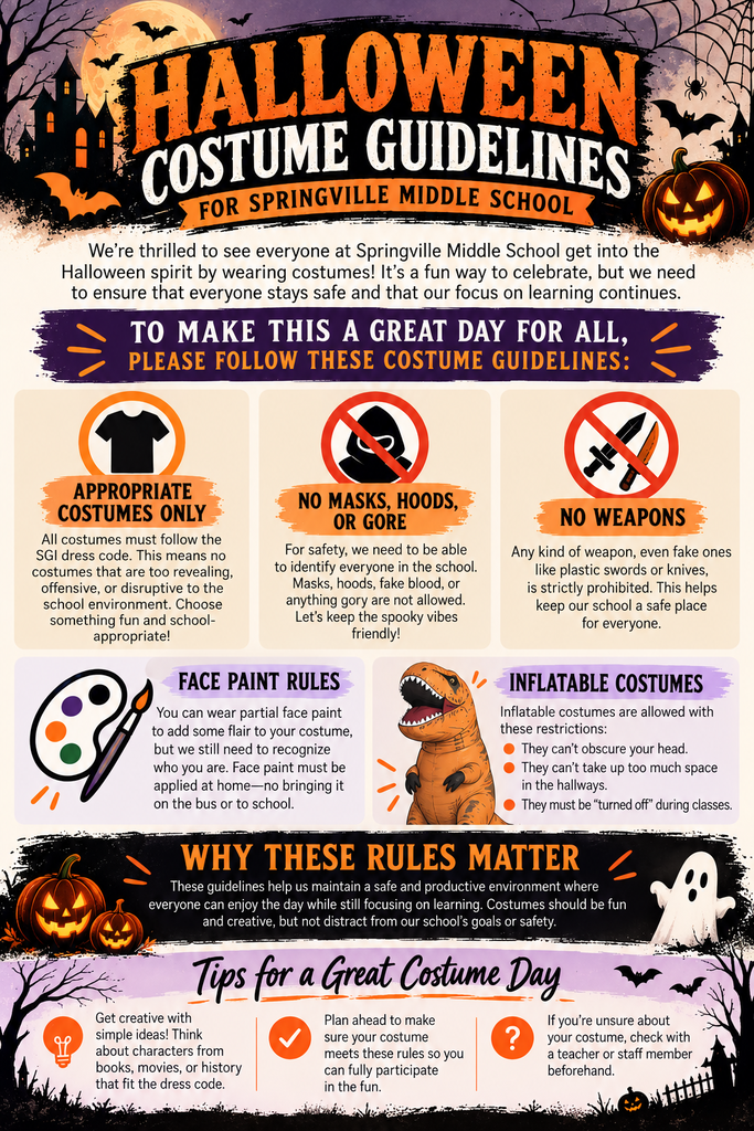 costume guidelines