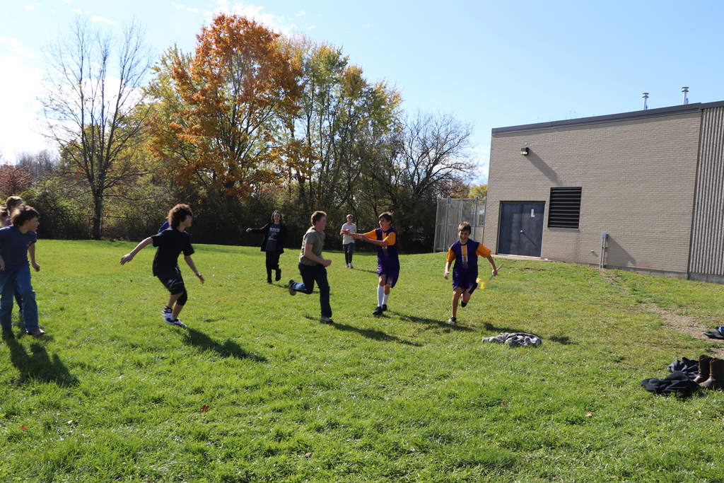 Students play capture the flag